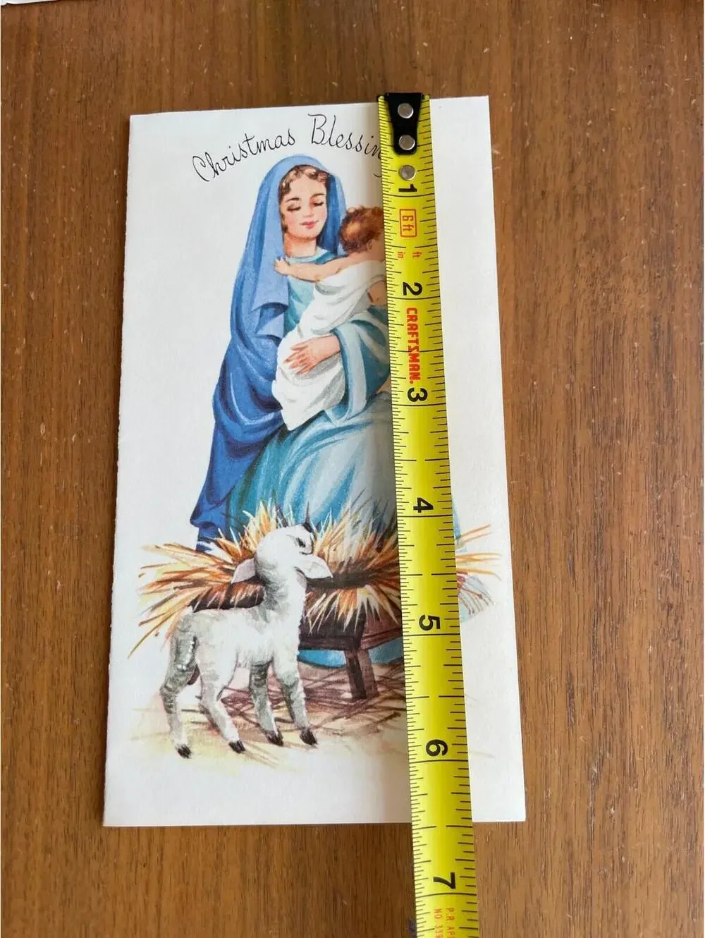 Christmas Blessings Mothe Mary &  Baby Jesus Nativity Card Christmas Card